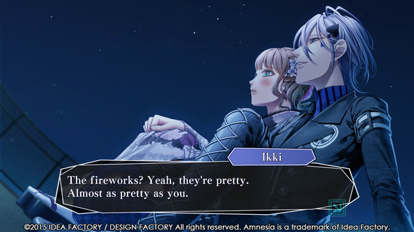 A screenshot from Amnesia showing the Heroine and Ikki