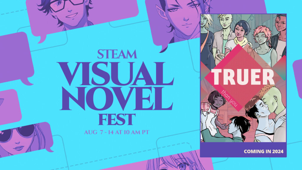 Banner for Visual Novel Fest on Steam