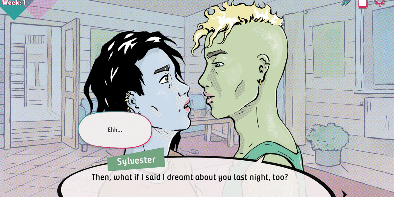 Screenshot showing Rin and Sylvester